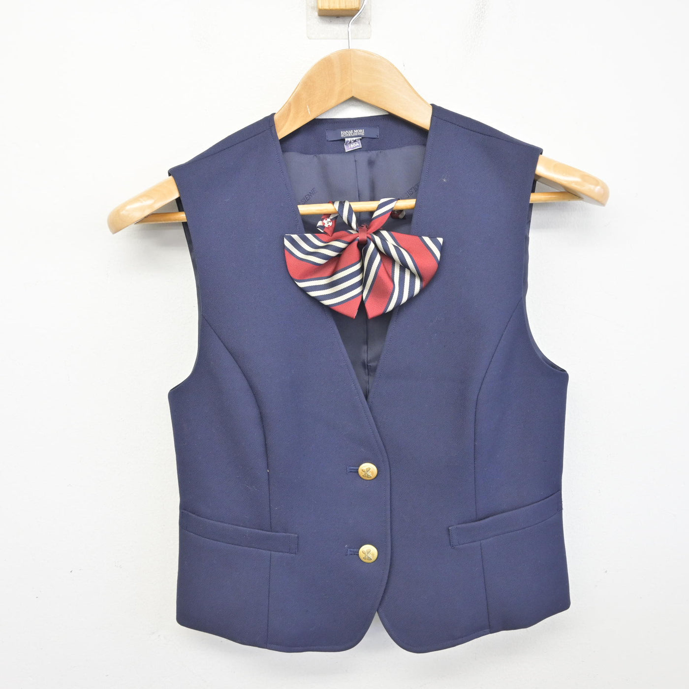 【中古】福島県 白河旭高等学校 女子制服 2点 (ベスト) sf093877