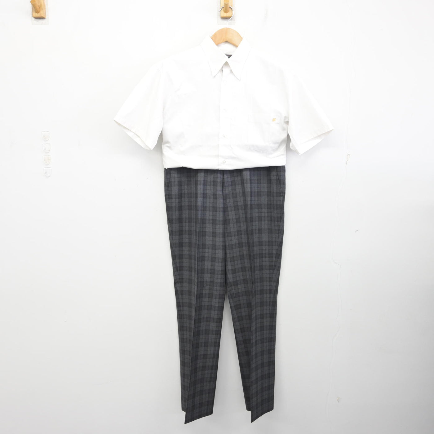 中古】鹿児島県 れいめい高等学校 男子制服 2点 (シャツ・ズボン 