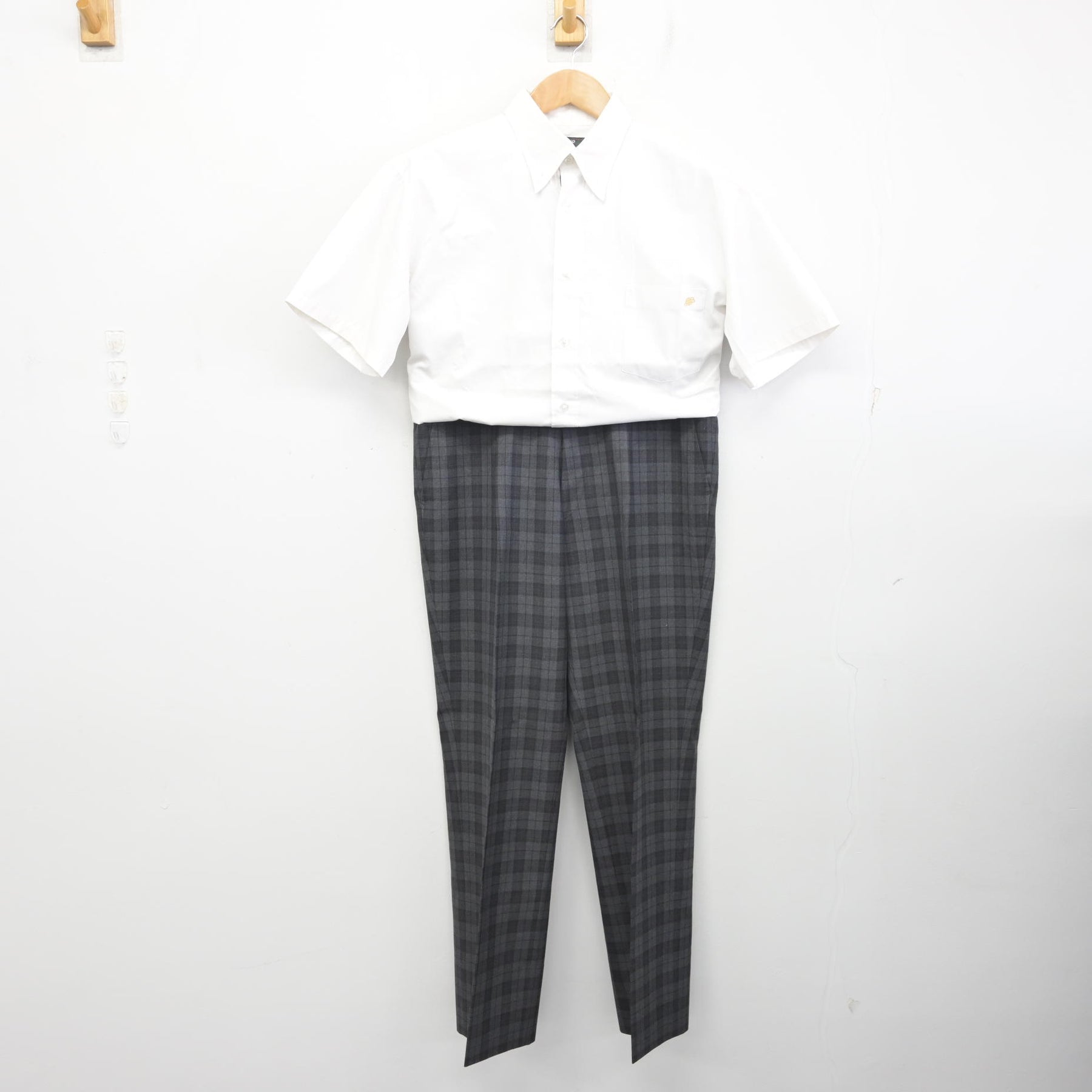 中古】鹿児島県 れいめい高等学校 男子制服 2点 (シャツ・ズボン
