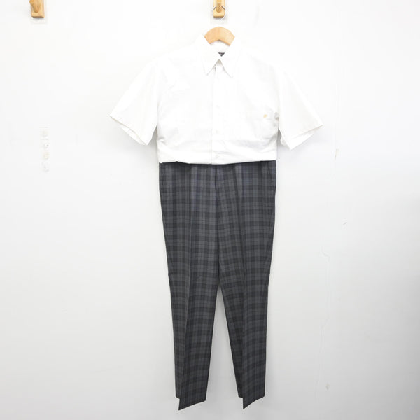 中古】鹿児島県 れいめい高等学校 男子制服 2点 (シャツ・ズボン