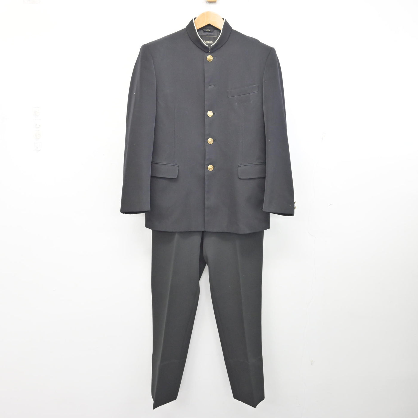 中古】福島県 白河中央中学校 男子制服 2点 (学ラン・ズボン) sf093946 
