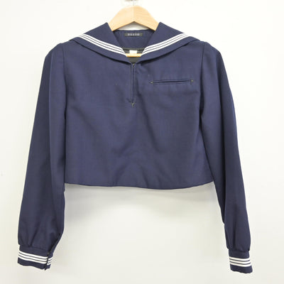 【中古】福岡県 筑紫女学園高等学校 女子制服 2点 (セーラー服・ジャンパースカート) sf094048