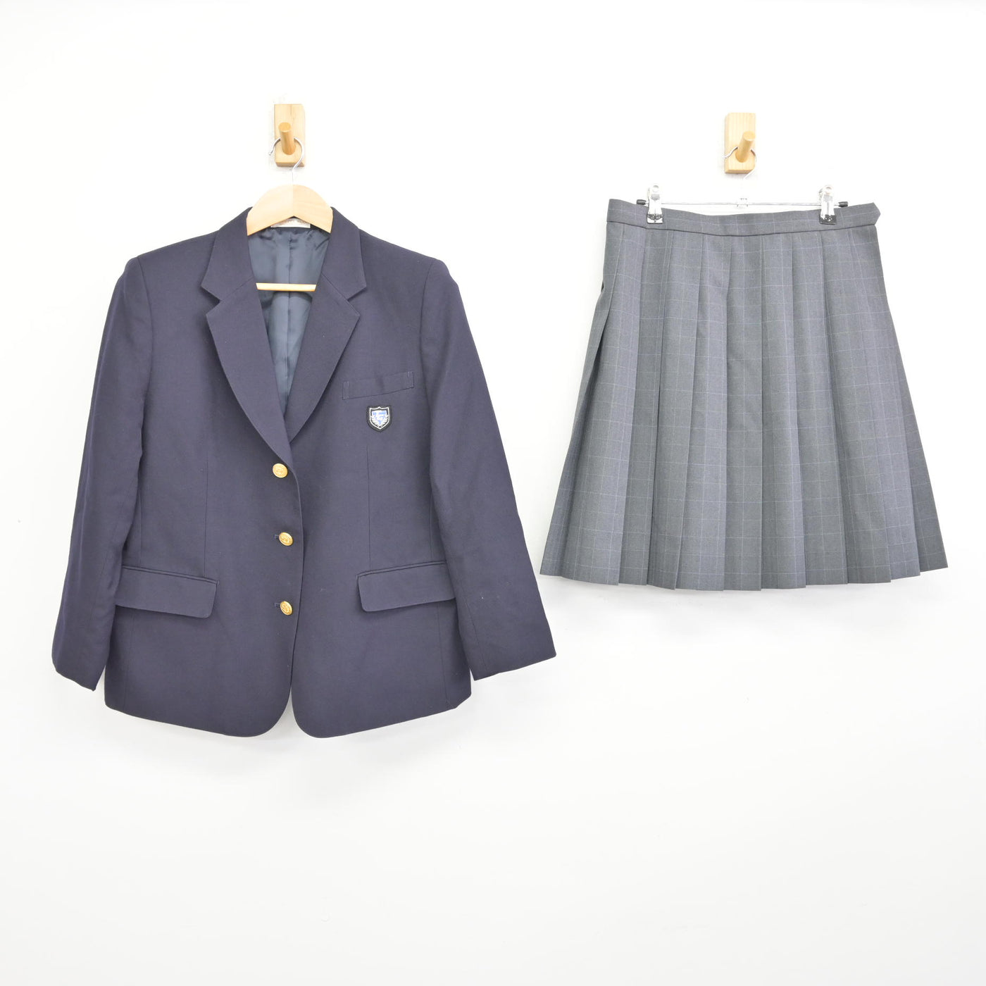 中古】大阪府 天王寺学館高等学校 女子制服 2点 (ブレザー