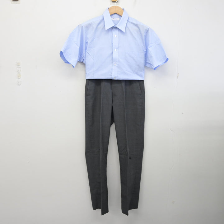 中古】新潟県 新潟青陵高等学校 男子制服 2点 (シャツ・ズボン