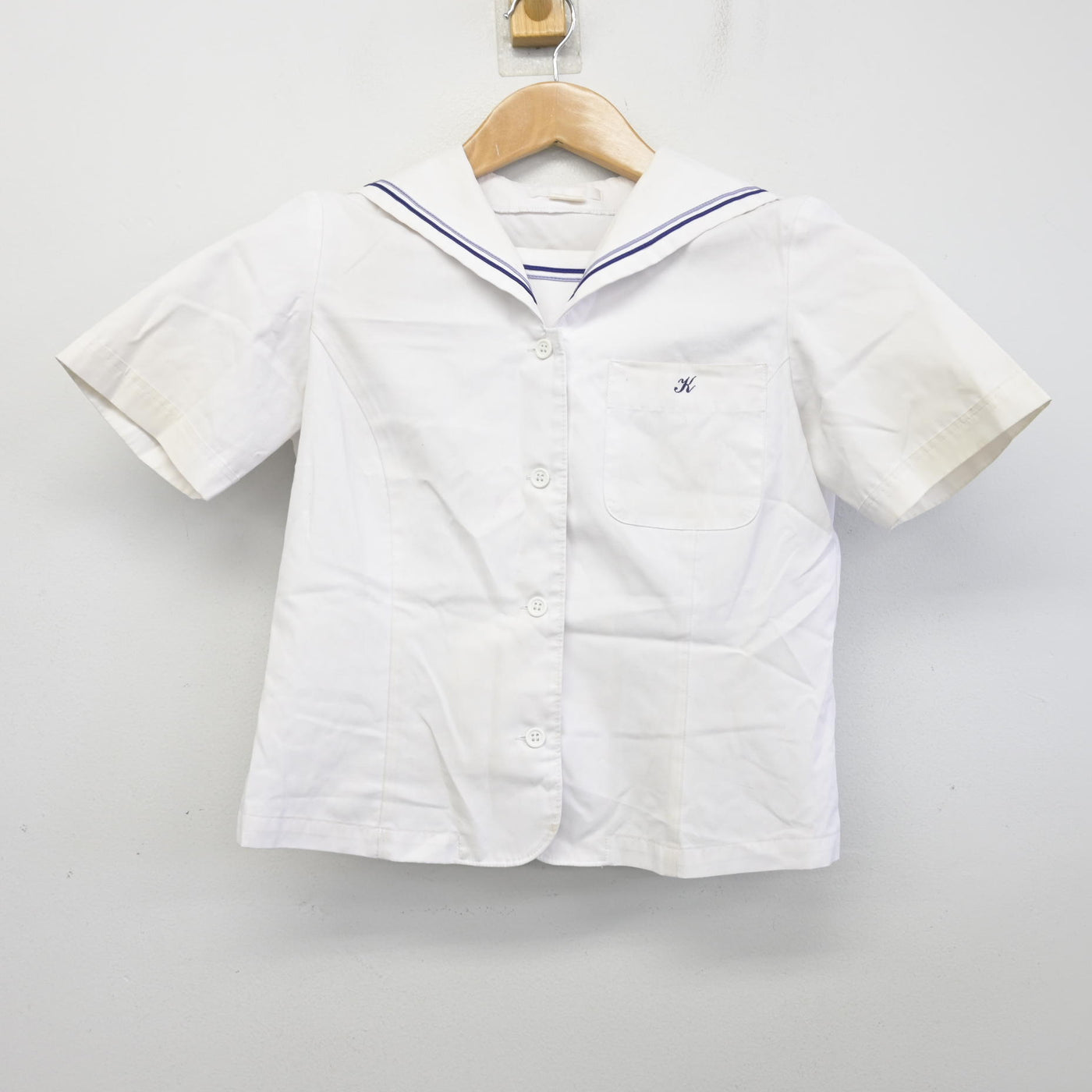 【中古】岡山県 倉敷高等学校 女子制服 2点 (セーラー服) sf094117
