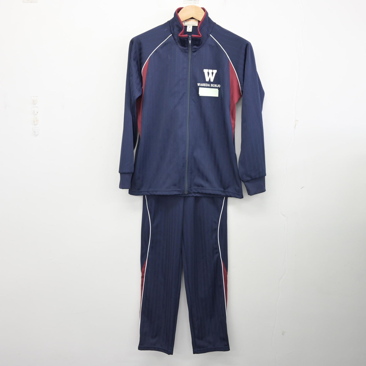 【支給品】　早稲田大学　ジャージ　上 中古】埼玉県 早稲田大学本庄高等学院 女子制服 2点 (ジャージ