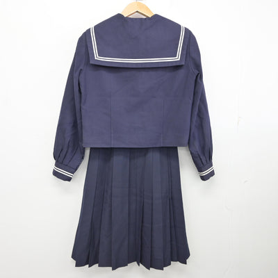 【中古】茨城県 大穂中学校 女子制服 2点 (セーラー服・スカート) sf094173