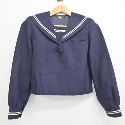 【中古】茨城県 大穂中学校 女子制服 2点 (セーラー服・スカート) sf094173