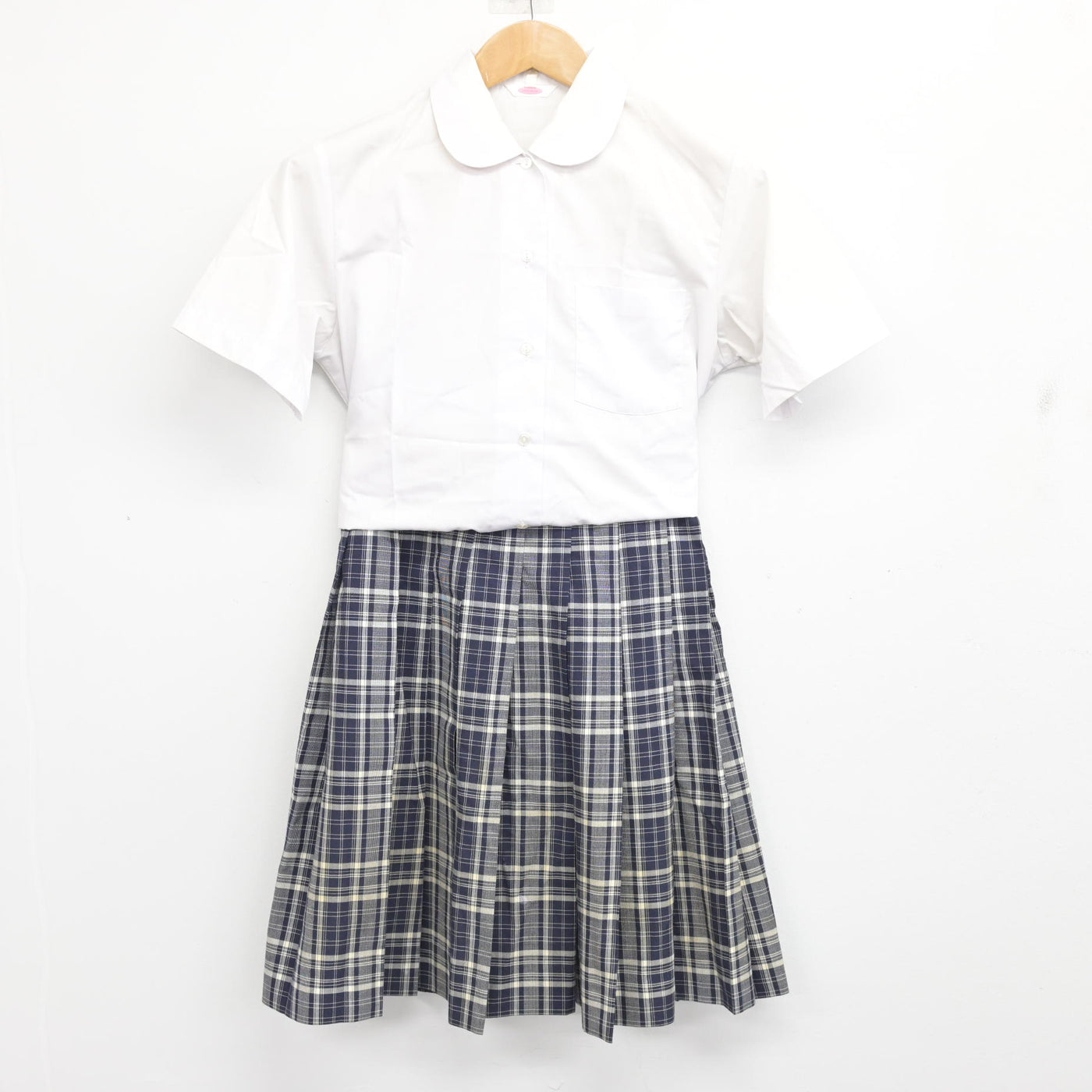 中古】宮城県 宮城広瀬高等学校 女子制服 2点 (シャツ・スカート