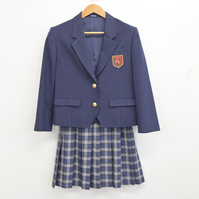 【中古】奈良県 五條西中学校 女子制服 2点 (ブレザー・スカート) sf094271
