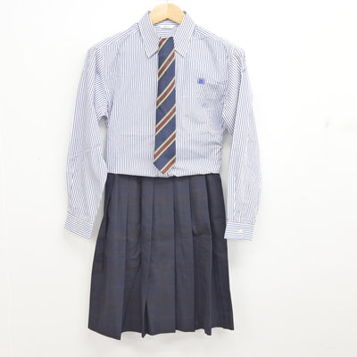【中古】広島県 高陽東高等学校 女子制服 4点 (ブレザー・シャツ・スカート) sf094272