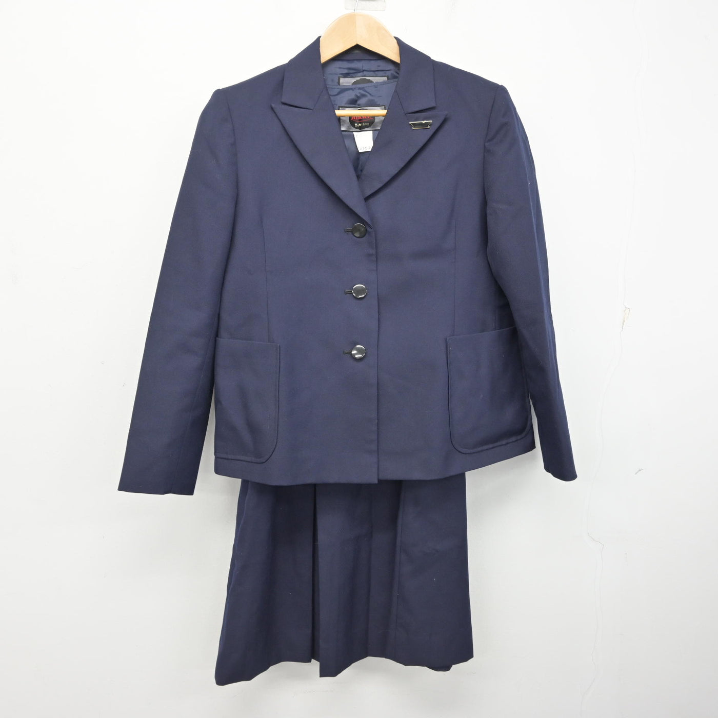 【中古】神奈川県 横浜商業高等学校 女子制服 3点 (ブレザー・ジャンパースカート・スカート) sf094407