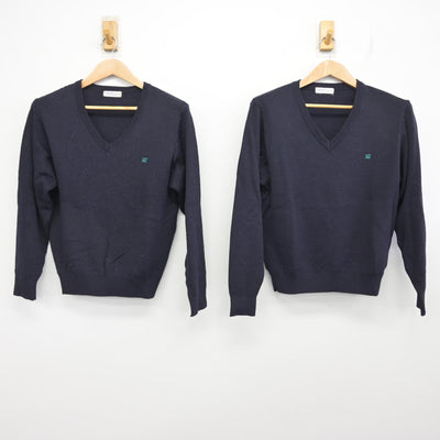 【中古】東京都 二松學舍大学附属高等学校 女子制服 2点 (ニット) sf094416