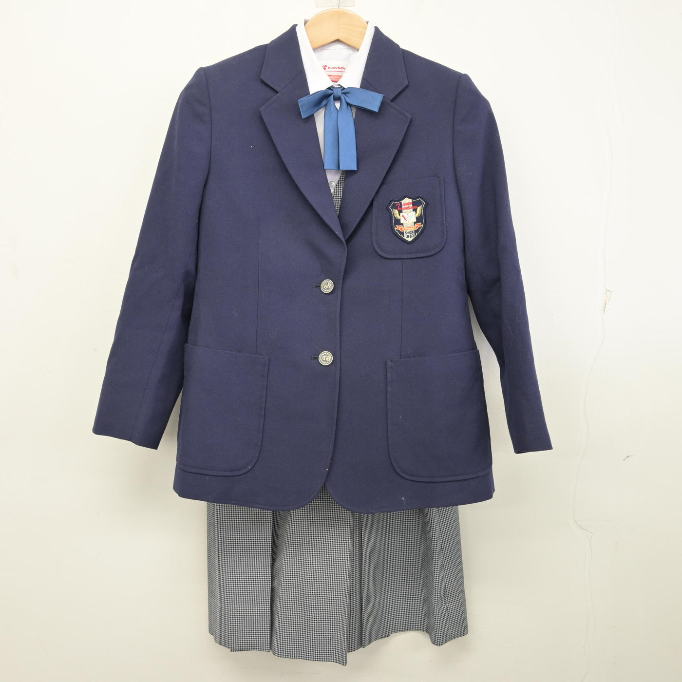 市川市立第七中学校　制服 中古】千葉県 市川市立第七中学校 女子制服 5点 (ブレザー・ベスト