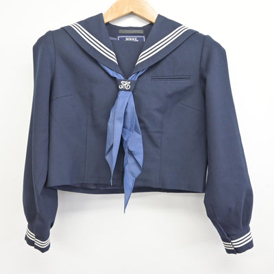 【中古】千葉県 市川市立第三中学校 女子制服 3点 (セーラー服・ジャンパースカート) sf094426