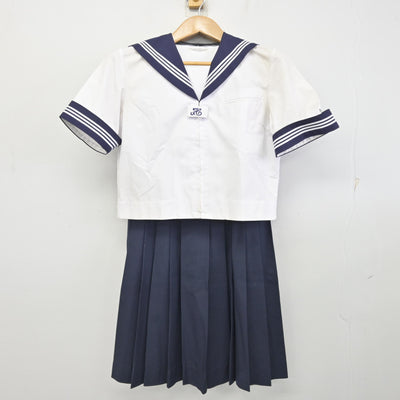 【中古】千葉県 市川市立第三中学校 女子制服 2点 (セーラー服・ジャンパースカート) sf094427