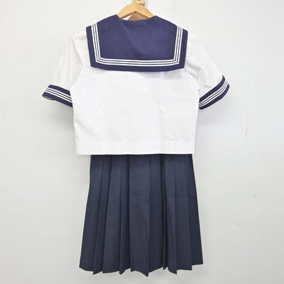【中古】千葉県 市川市立第三中学校 女子制服 2点 (セーラー服・ジャンパースカート) sf094427