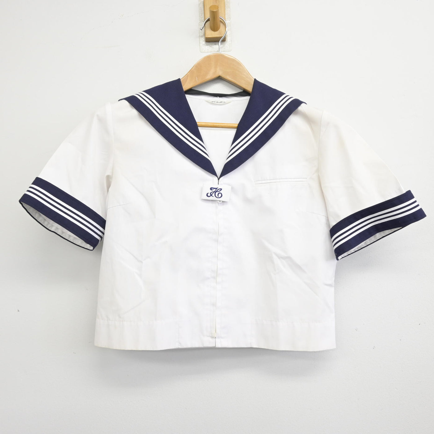 【中古】千葉県 市川市立第三中学校 女子制服 2点 (セーラー服・ジャンパースカート) sf094427