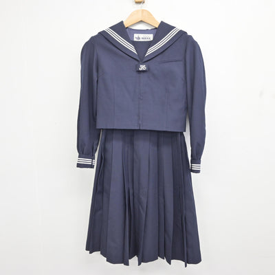 【中古】埼玉県 大和中学校 女子制服 2点 (セーラー服・ジャンパースカート) sf094476