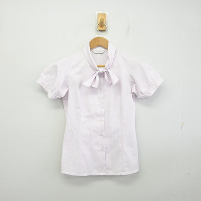 【中古】 事務服 女子制服 3点 (ベスト・ブラウス・スカート) sf094500