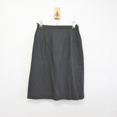【中古】 事務服 女子制服 3点 (ベスト・ブラウス・スカート) sf094500