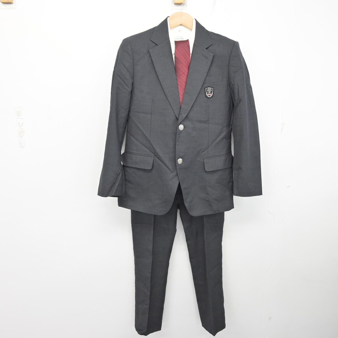 中古】広島県 広島工業大学高等学校 男子制服 4点 (ブレザー・シャツ