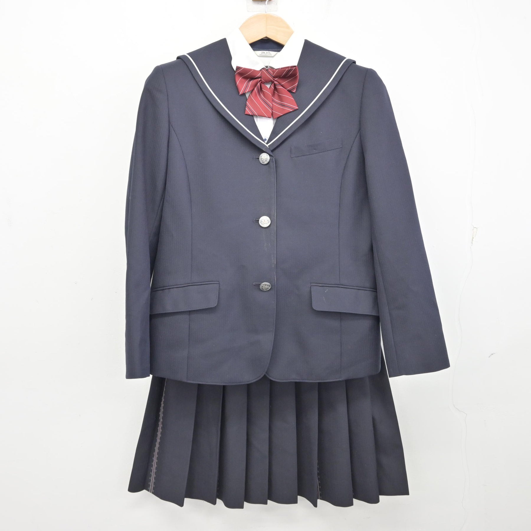 札幌白石高校制服 中古】北海道 北海道札幌白石高等学校 女子制服 4点 (ブレザー・シャツ