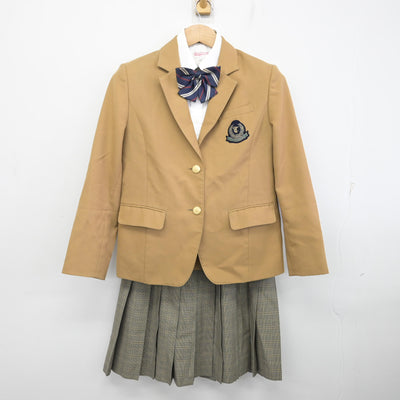 【中古】三重県 高田学苑 高田中学校・高等学校 女子制服 4点 (ブレザー・シャツ・スカート) sf094660