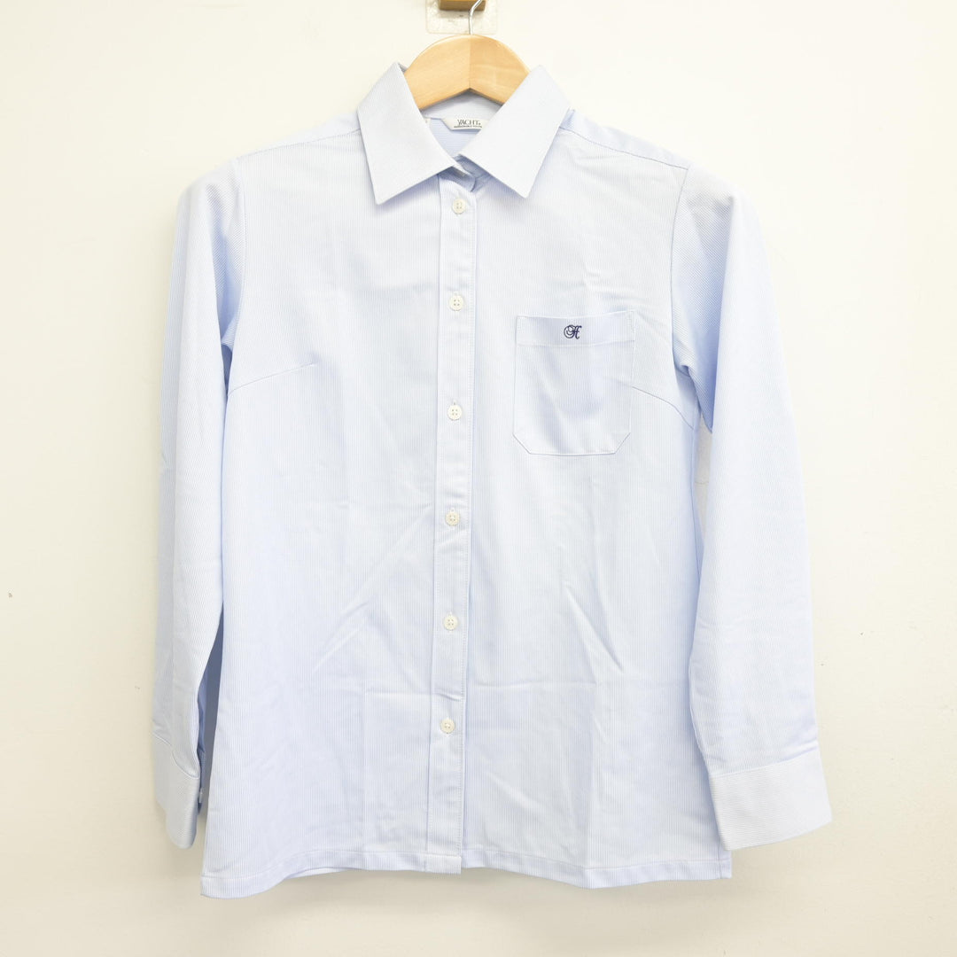 中古】富山県 氷見高等学校 女子制服 2点 (ニット・シャツ) sf094741 中古】富山県 氷見高等学校 女子制服 2点 (ニット・シャツ) sf094741