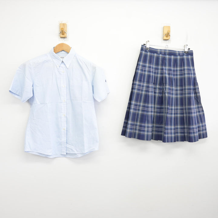 中古】愛媛県 今治東中等教育学校 女子制服 3点 (シャツ・スカート