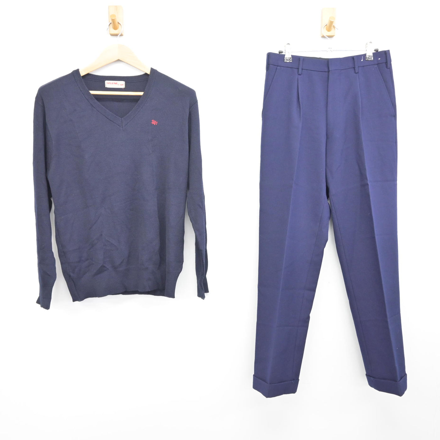中古】千葉県 市原中央高等学校/旧制服 男子制服 3点 (ニット・ズボン
