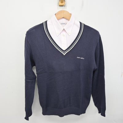 【中古】埼玉県 幸手桜高等学校 女子制服 2点 (ニット・シャツ) sf094813
