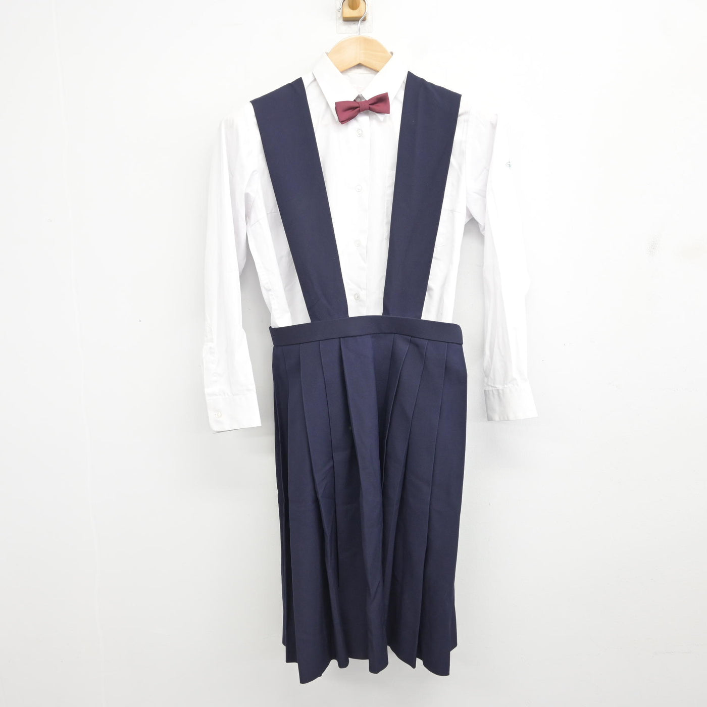 【中古】山梨県 甲府第一高等学校 女子制服 5点 (ブレザー・シャツ・ジャンパースカート) sf094833
