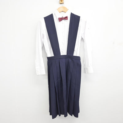 【中古】山梨県 甲府第一高等学校 女子制服 5点 (ブレザー・シャツ・ジャンパースカート) sf094833