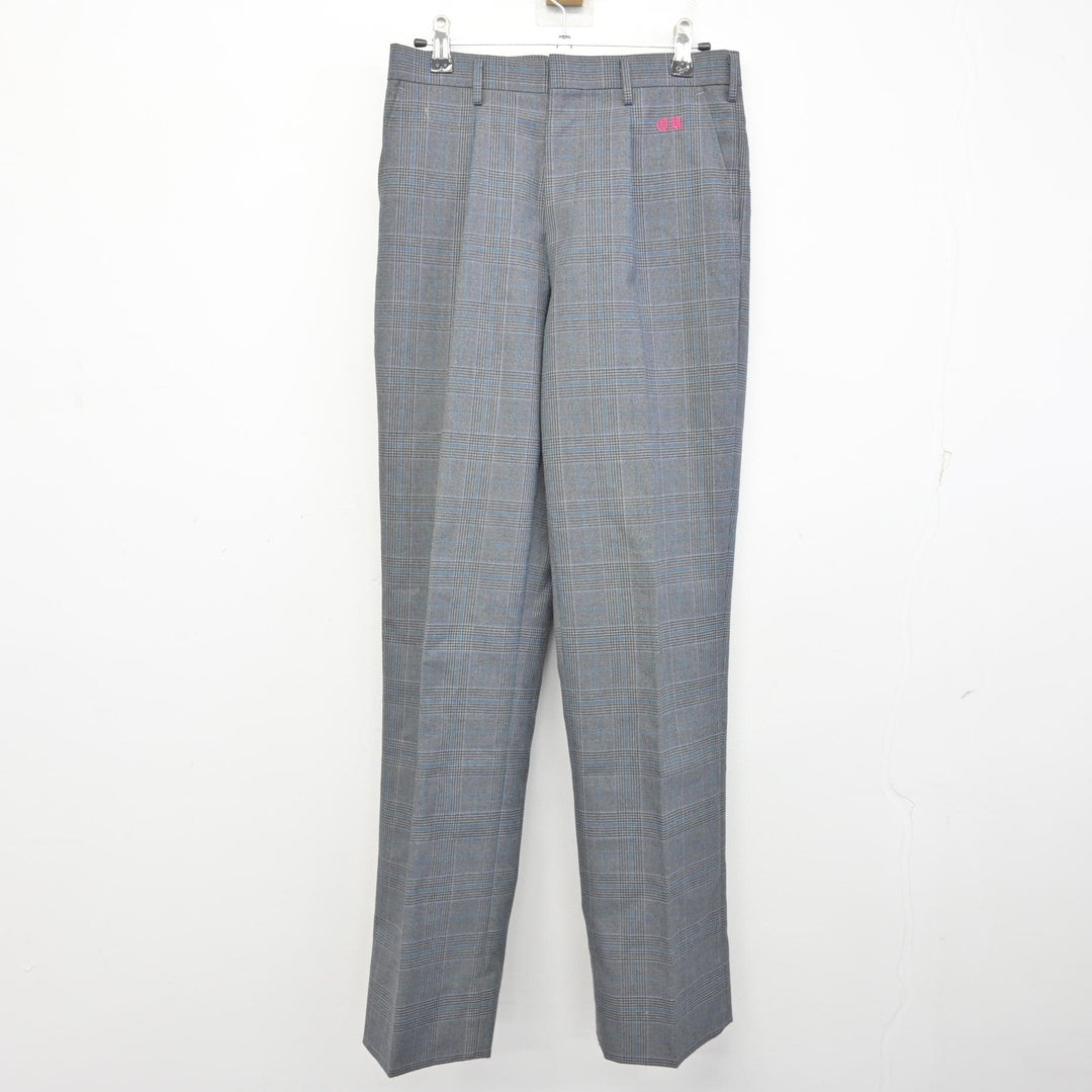 中古】岐阜県 岐阜東高等学校 男子制服 3点 (ブレザー・ズボン