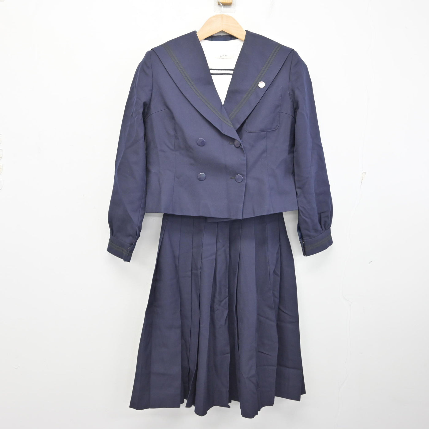 中古】福島県 郡山商業高等学校 女子制服 4点 (セーラー服
