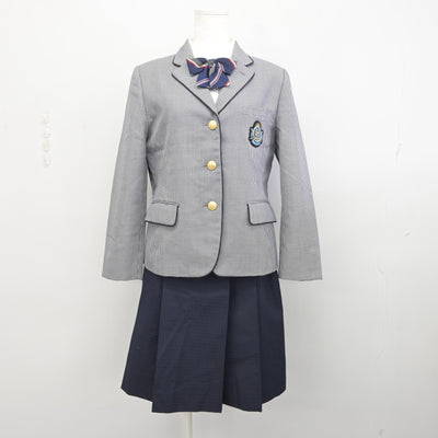 【中古】福岡県 博多学園 博多高等学校 女子制服 4点 (ブレザー・シャツ・スカート) sf094910