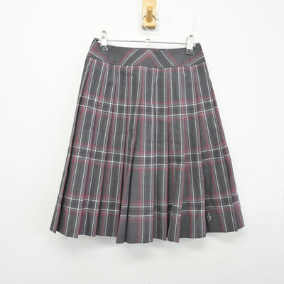 【中古】埼玉県 正智深谷高等学校 女子制服 3点 (シャツ・スカート) sf094928