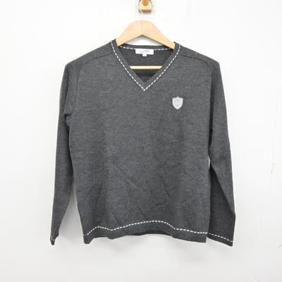 【中古】埼玉県 正智深谷高等学校 女子制服 2点 (ニット・シャツ) sf094929