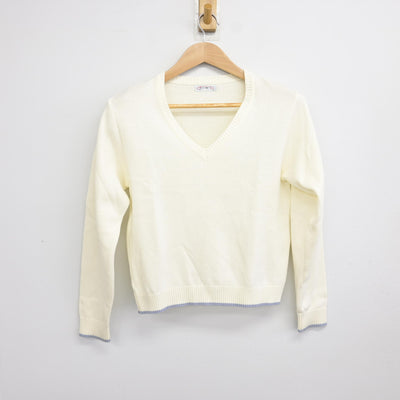 【中古】東京都 東京家政大学附属女子高等学校 女子制服 3点 (ニット・ニットベスト) sf094932