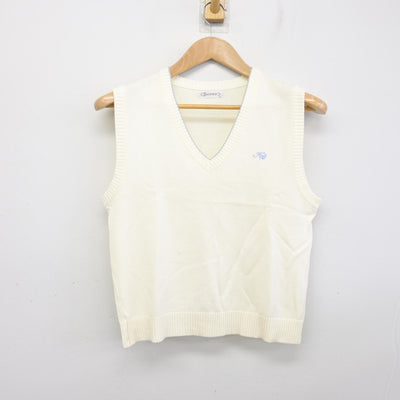 【中古】東京都 東京家政大学附属女子高等学校 女子制服 3点 (ニット・ニットベスト) sf094932