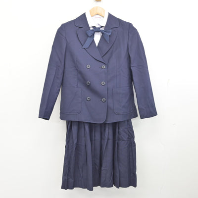 【中古】愛知県 椙山女学園高等学校 女子制服 4点 (ブレザー・ジャンパースカート・シャツ) sf094972