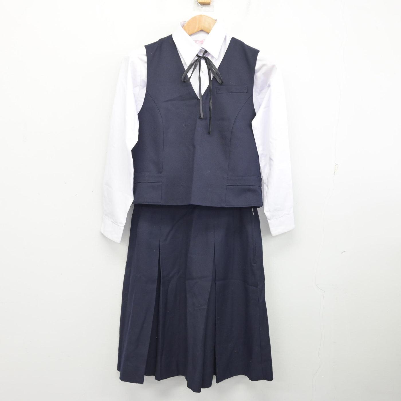 【中古】長野県 上田市立第五中学校 女子制服 5点 (ブレザー・ベスト・シャツ・スカート) sf094973