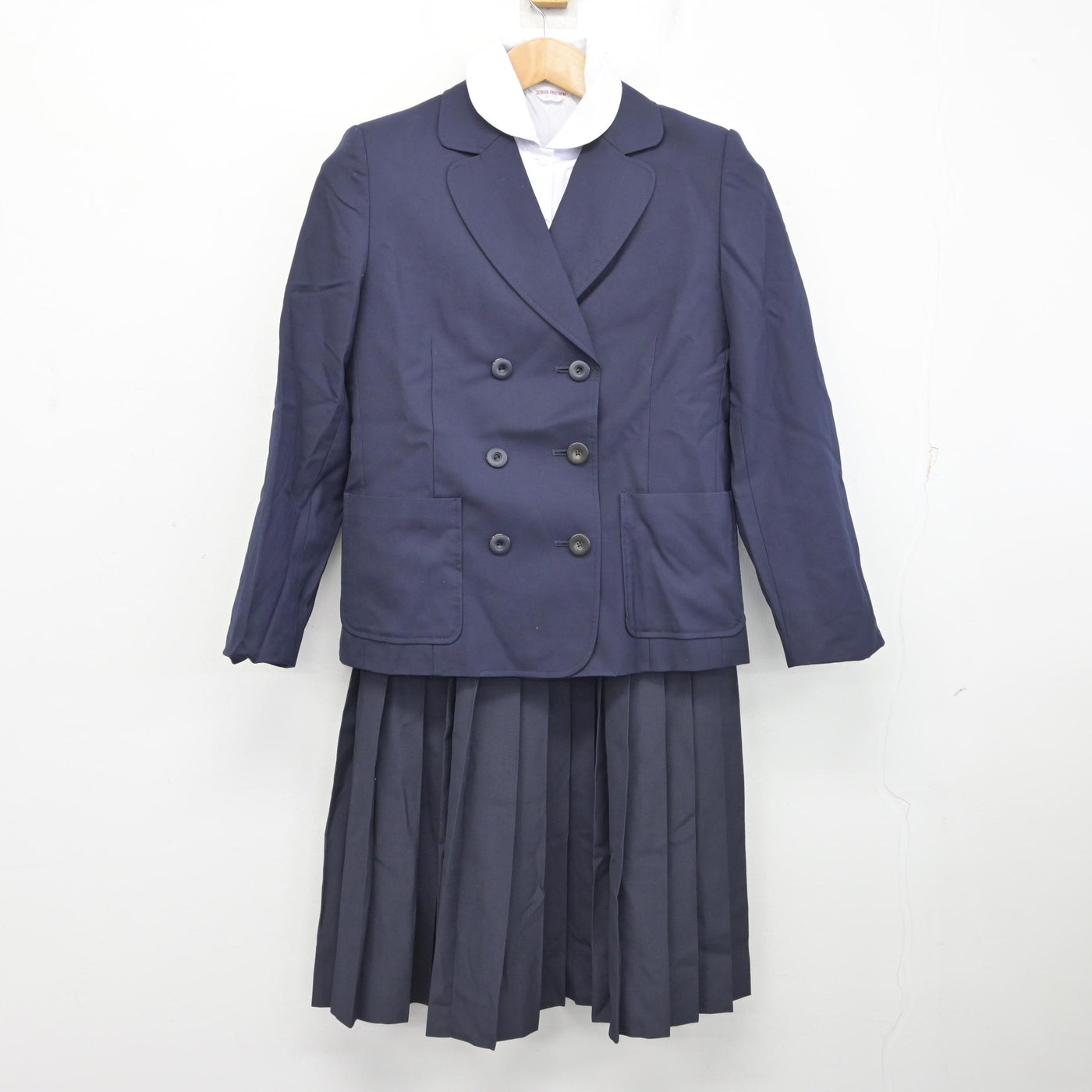 【中古】愛知県 椙山女学園高等学校 女子制服 3点 (ブレザー・ジャンパースカート・シャツ) sf094974