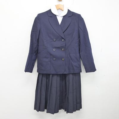 【中古】愛知県 椙山女学園高等学校 女子制服 3点 (ブレザー・ジャンパースカート・シャツ) sf094974