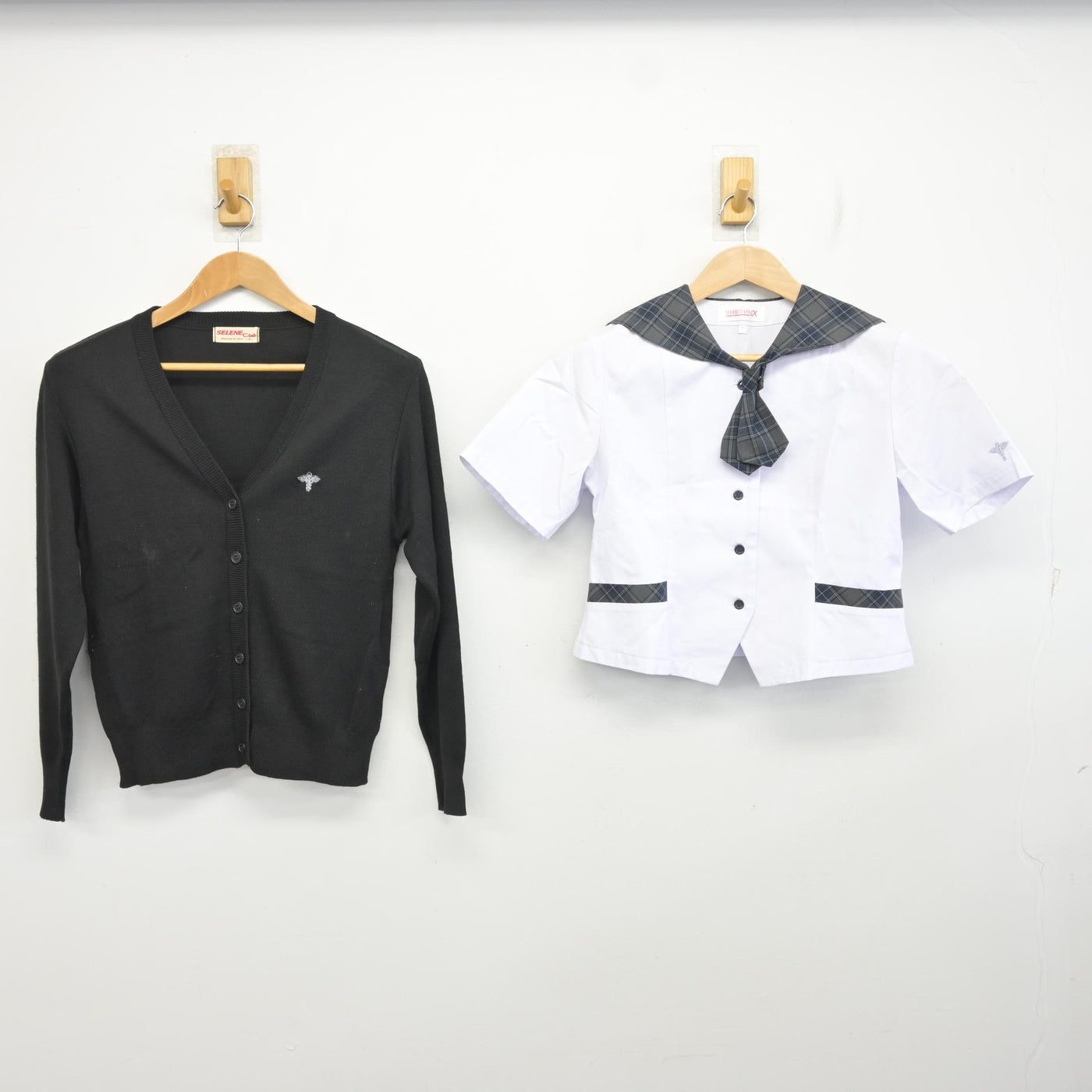 【中古】大阪府 扇町総合高等学校 女子制服 2点 (ニット・セーラー服) sf094984