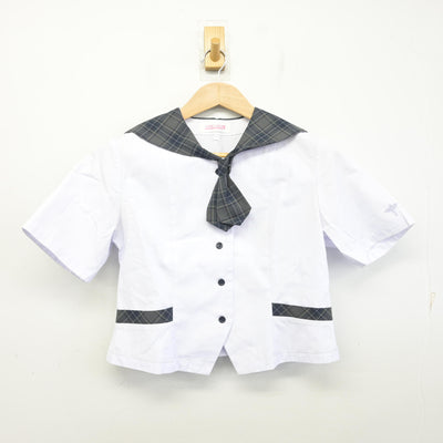【中古】大阪府 扇町総合高等学校 女子制服 2点 (ニット・セーラー服) sf094984