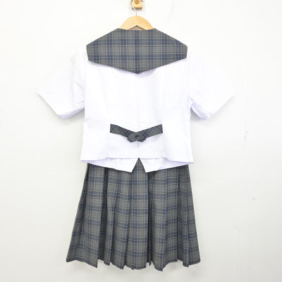 【中古】大阪府 扇町総合高等学校 女子制服 2点 (セーラー服・スカート) sf094985