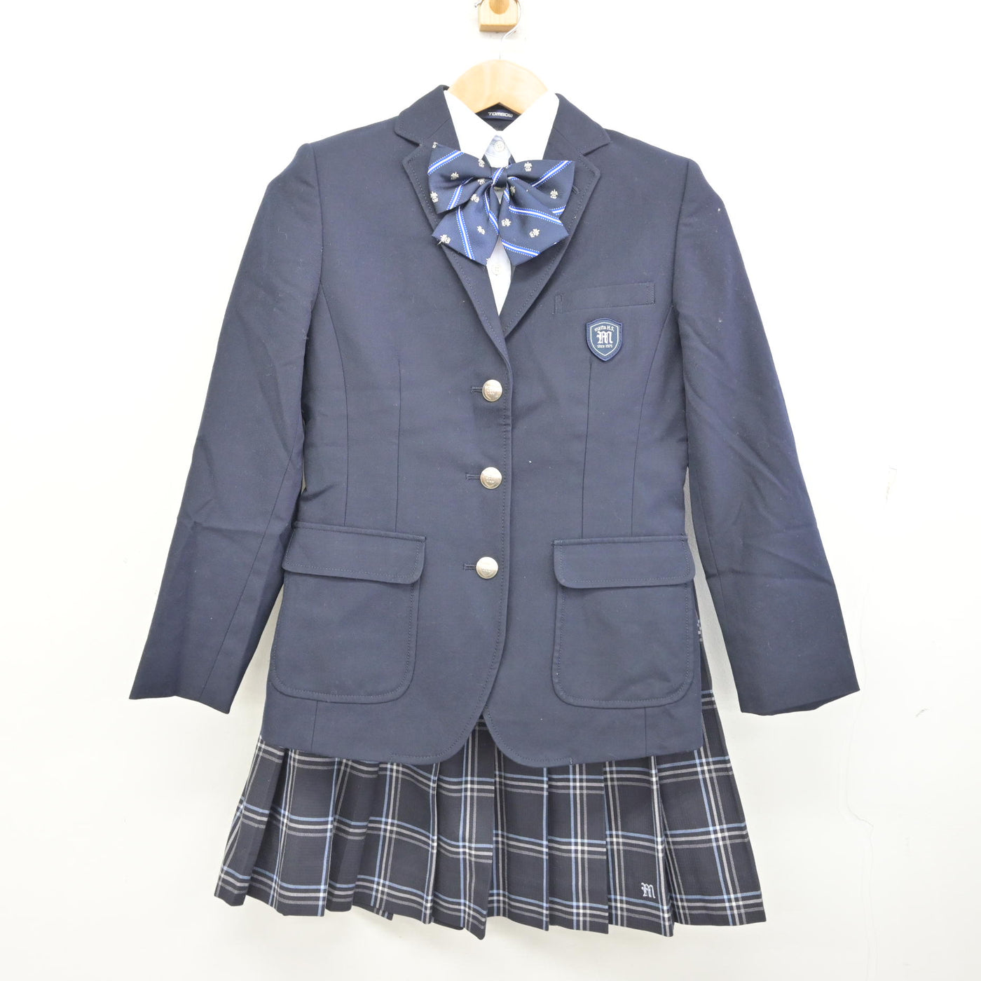 【中古】大阪府 茨田高等学校 女子制服 4点 (ブレザー・シャツ・スカート) sf094986