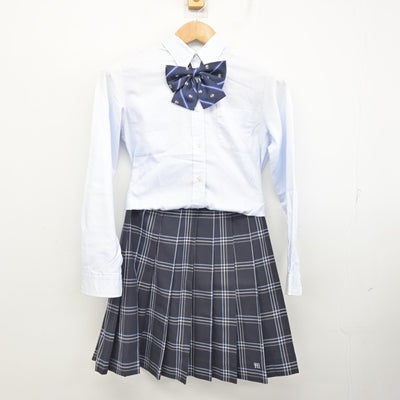【中古】大阪府 茨田高等学校 女子制服 4点 (ブレザー・シャツ・スカート) sf094986
